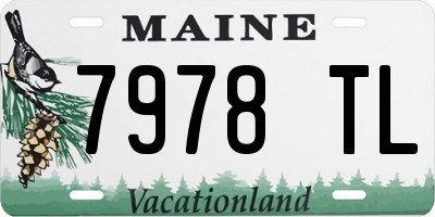 ME license plate 7978TL