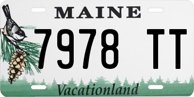 ME license plate 7978TT