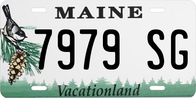 ME license plate 7979SG