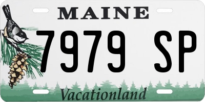 ME license plate 7979SP