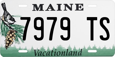 ME license plate 7979TS
