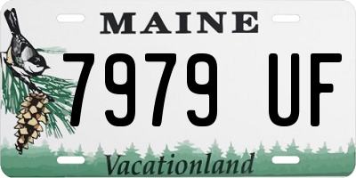 ME license plate 7979UF