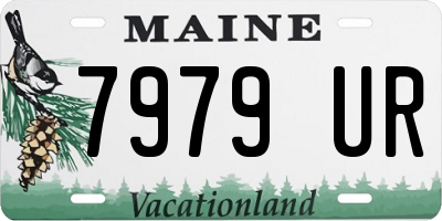 ME license plate 7979UR