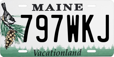 ME license plate 797WKJ