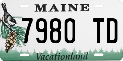 ME license plate 7980TD
