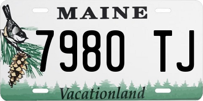 ME license plate 7980TJ