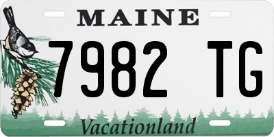 ME license plate 7982TG