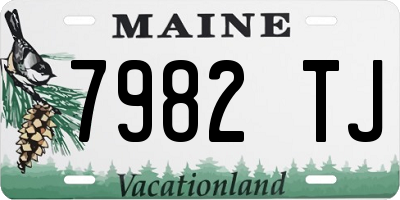 ME license plate 7982TJ