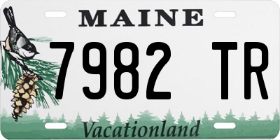 ME license plate 7982TR