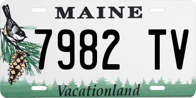 ME license plate 7982TV
