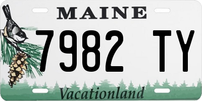 ME license plate 7982TY