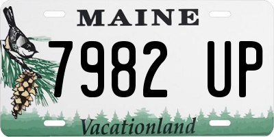 ME license plate 7982UP