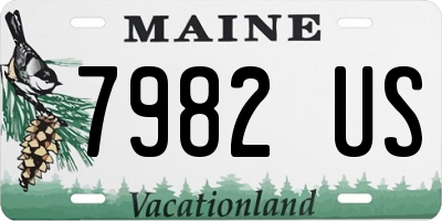 ME license plate 7982US