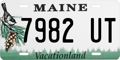 ME license plate 7982UT