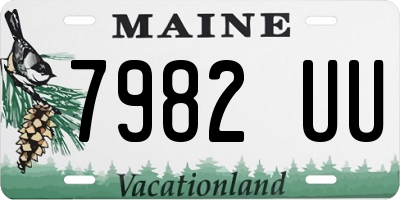 ME license plate 7982UU