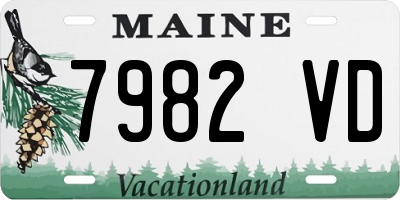 ME license plate 7982VD