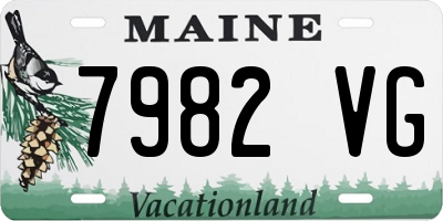 ME license plate 7982VG