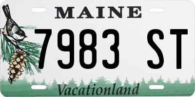 ME license plate 7983ST