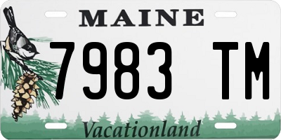 ME license plate 7983TM