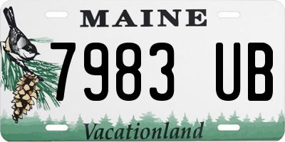 ME license plate 7983UB