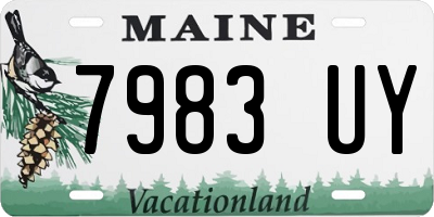 ME license plate 7983UY