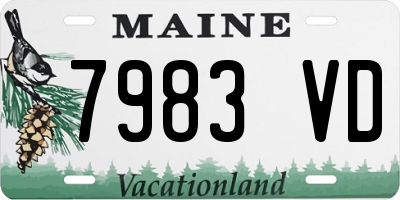 ME license plate 7983VD