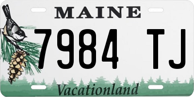 ME license plate 7984TJ