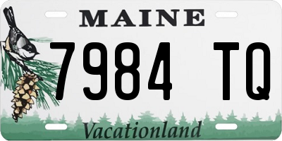 ME license plate 7984TQ