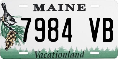 ME license plate 7984VB