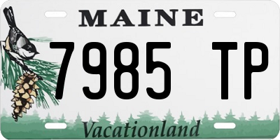 ME license plate 7985TP