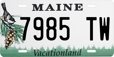 ME license plate 7985TW