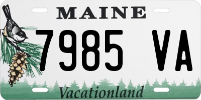 ME license plate 7985VA