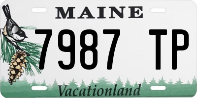 ME license plate 7987TP