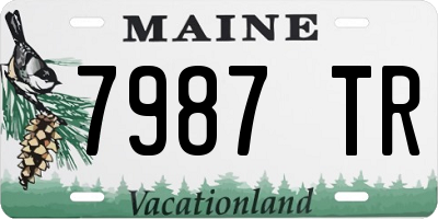 ME license plate 7987TR