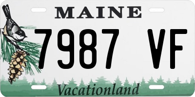 ME license plate 7987VF