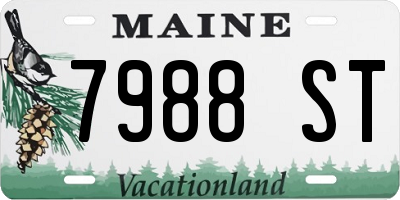 ME license plate 7988ST