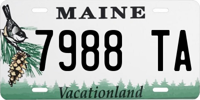 ME license plate 7988TA