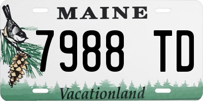 ME license plate 7988TD