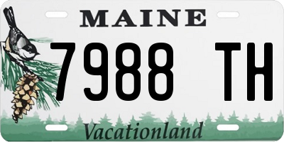 ME license plate 7988TH