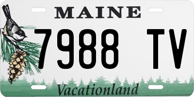 ME license plate 7988TV