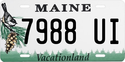 ME license plate 7988UI