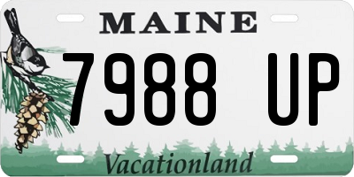 ME license plate 7988UP