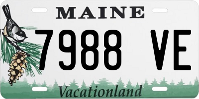 ME license plate 7988VE