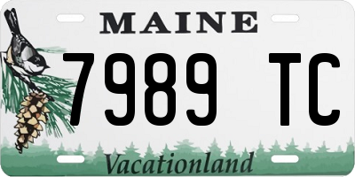 ME license plate 7989TC