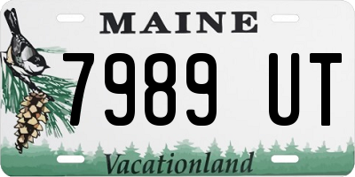 ME license plate 7989UT