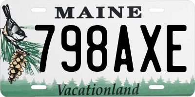 ME license plate 798AXE