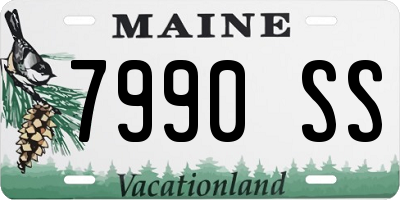 ME license plate 7990SS