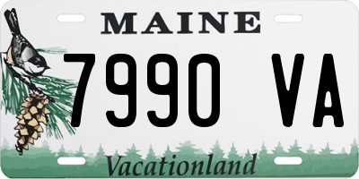 ME license plate 7990VA