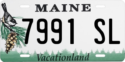ME license plate 7991SL