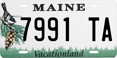ME license plate 7991TA